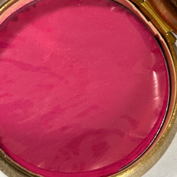 Cara Nome Antique 1930's-40's Art Deco Rouge Compact Mirror, Rouge, Applicator - Picture 6 of 9